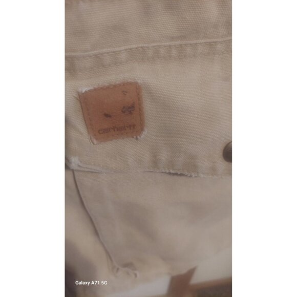 Vintage Carhartt Coat 3x Size 52 Tan Insulated Warm Utility Coat - Picture 8 of 16